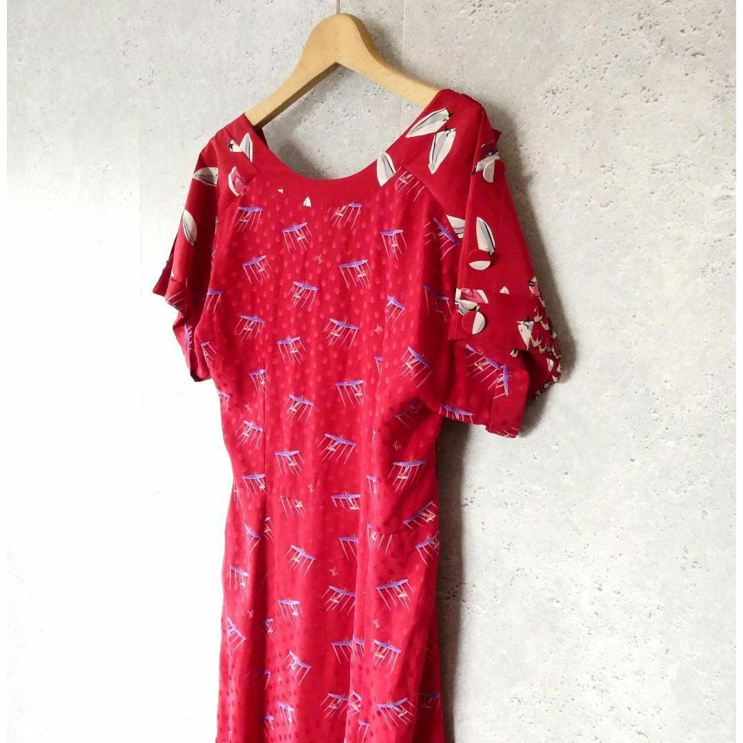 LOUIS VUITTON - 美品 LOUIS VUITTON 総柄 シルク100% 半袖