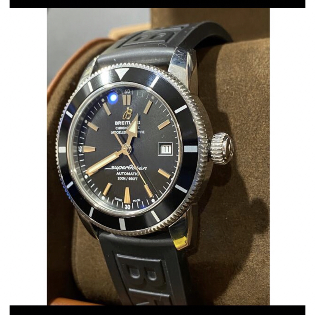 【箱・ギャラあり★】BREITLING
スーパーオーシャンヘリテージA13320　A272Q53OCA　2493*** ステンレススチール 自動巻き 腕時計　2022.5月オーバーホール済　シンプル　上品　かっこいい　人気　メンズ松山久万ノ台店