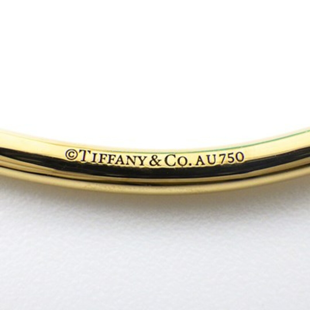 ティファニー Tiffany & Co. バングル ハードウェア ボール バイパス アマゾナイト K18YG