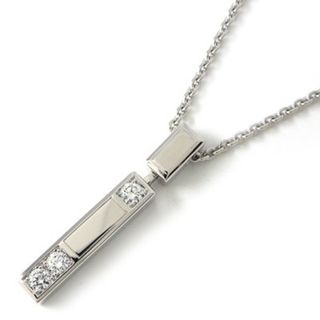 ハリーウィンストン(HARRY WINSTON)のハリーウィンストン HARRY WINSTON ネックレス トラフィック アクセント バー 3ポイント ダイヤモンド K18WG 【中古】(ネックレス)