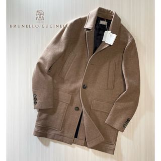 ブルネロクチネリ(BRUNELLO CUCINELLI)のK05★未使用★極上バージンウール100%  コート ブルネロクチネリ(チェスターコート)