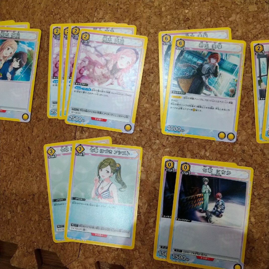 ユニオンアリーナ　アイドルマスター　黄色R、ノーマルセット エンタメ/ホビーのアニメグッズ(カード)の商品写真