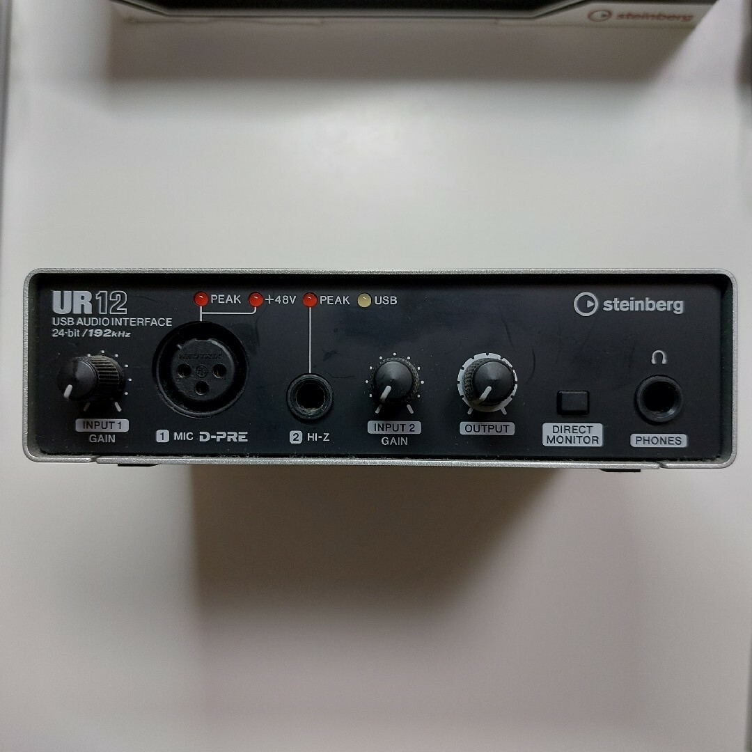 美品 steinberg UR12  USB AUDIO INTERFACE 楽器のDTM/DAW(オーディオインターフェイス)の商品写真