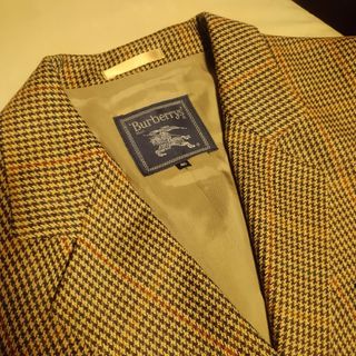 バーバリー(BURBERRY)のバーバリーBURBERRYチェックツイードジャケット(テーラードジャケット)