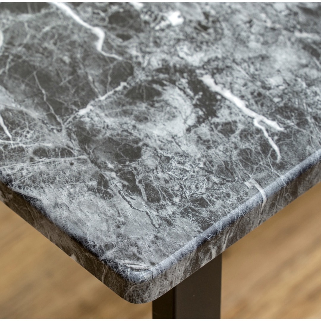 【新品】センターテーブル（マーブルホワイト）大理石柄　ローテーブル　食卓机 6