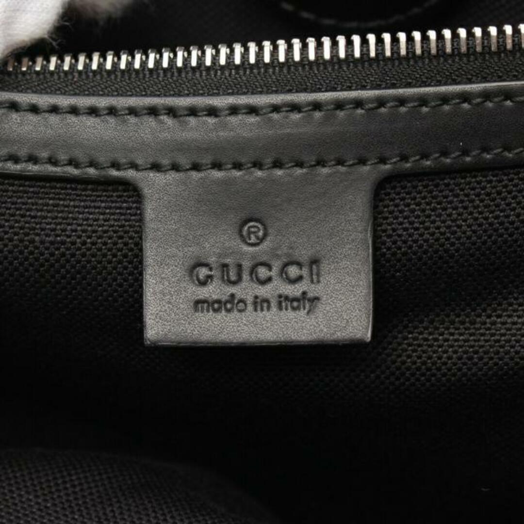 Gucci(グッチ)のGGスプリーム ハンドバッグ トートバッグ PVC レザー ダークグレー ブラック 2WAY メンズのバッグ(トートバッグ)の商品写真
