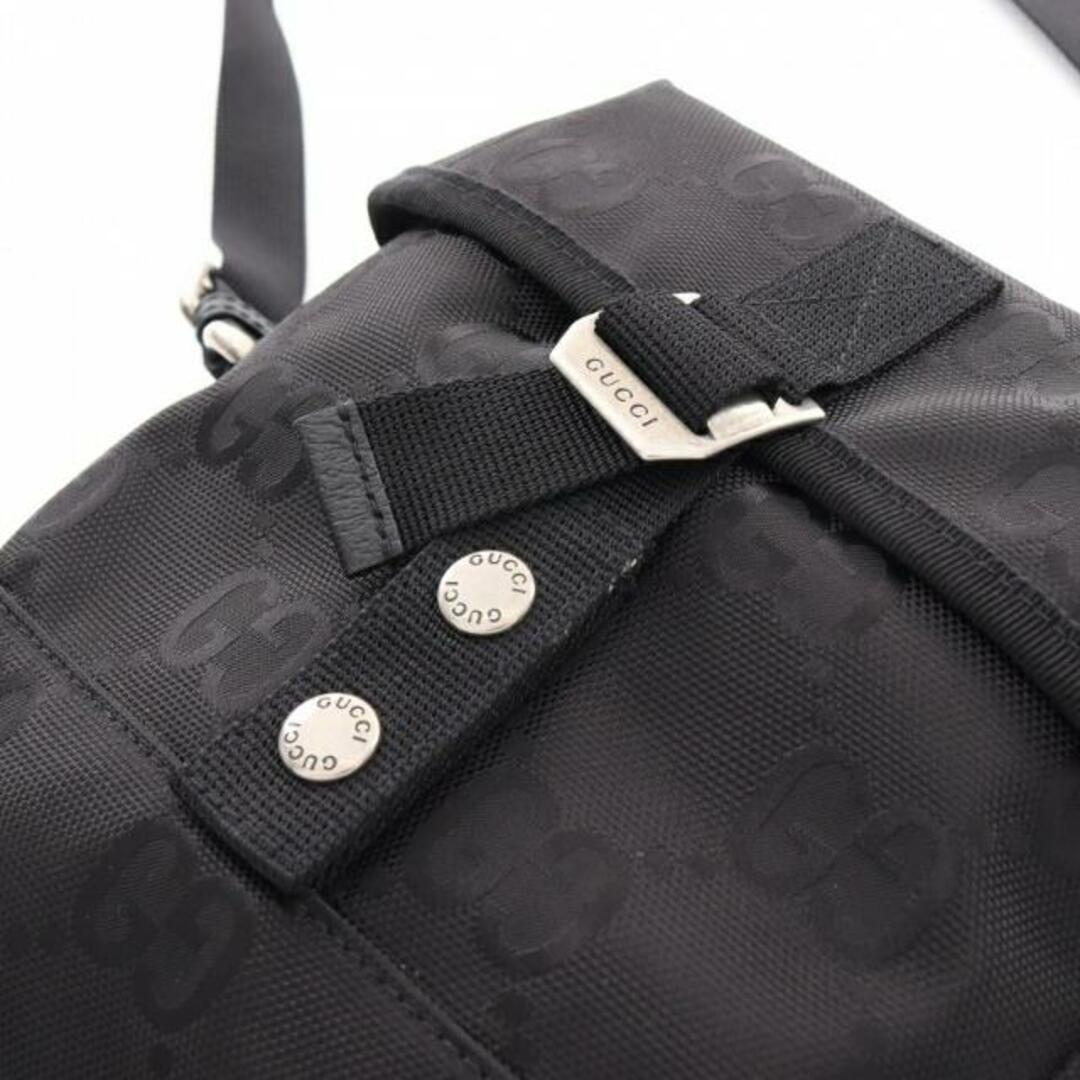 Gucci(グッチ)のGUCCI OF THE GRID メッセンジャーバッグ ショルダーバッグ ナイロン ブラック メンズのバッグ(ショルダーバッグ)の商品写真