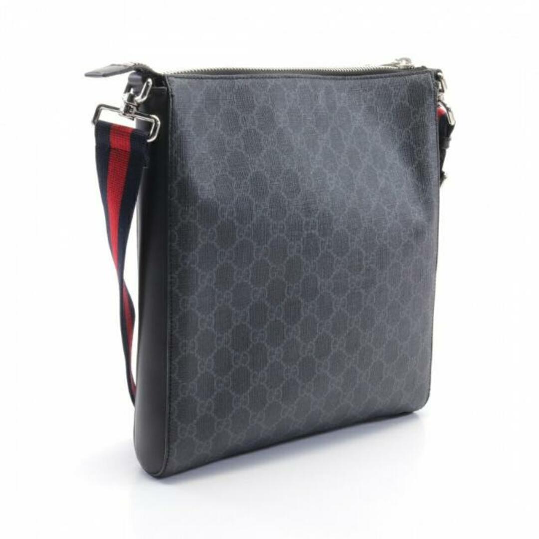 Gucci(グッチ)のGGスプリーム メッセンジャーバッグ シェリーライン ショルダーバッグ PVC レザー ブラック マルチカラー メンズのバッグ(ショルダーバッグ)の商品写真