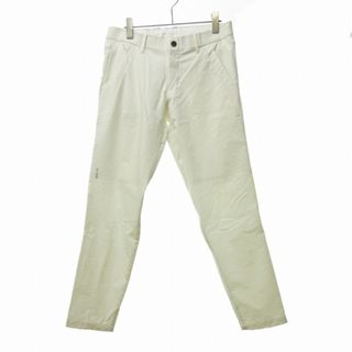 デサント(DESCENTE)のデサント パンツ スラックス ストレッチ ジッパーフライ 白 ホワイト 約M(スラックス)