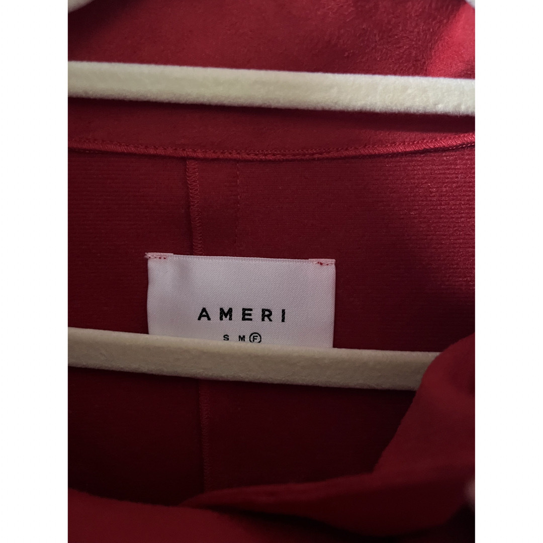 Ameri VINTAGE(アメリヴィンテージ)のameri vintage WRAP COLLAR COAT レッド レディースのジャケット/アウター(ロングコート)の商品写真