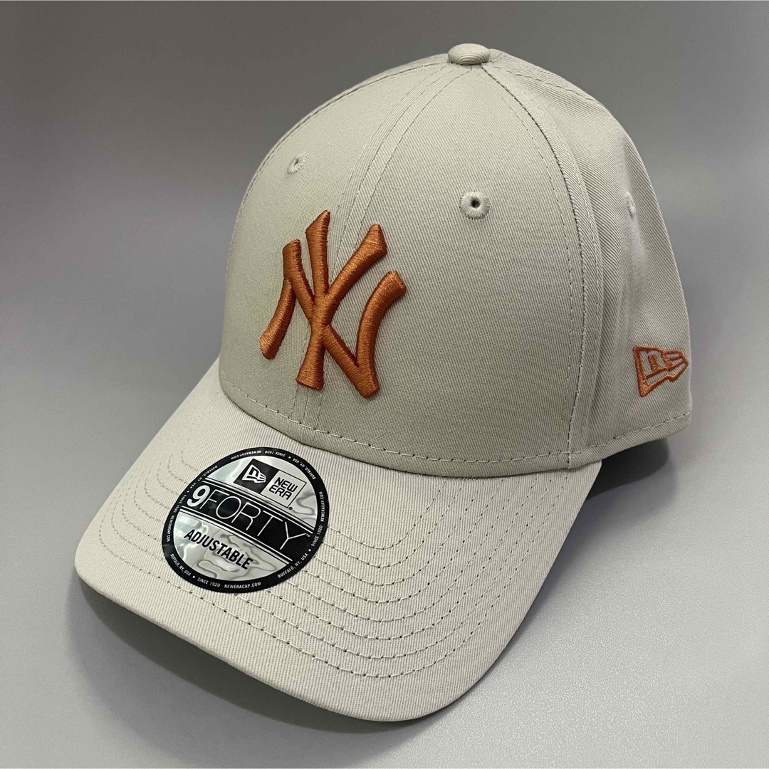 New Era NY ニューエラ ヤンキース キャップ ベージュ 新品未使用