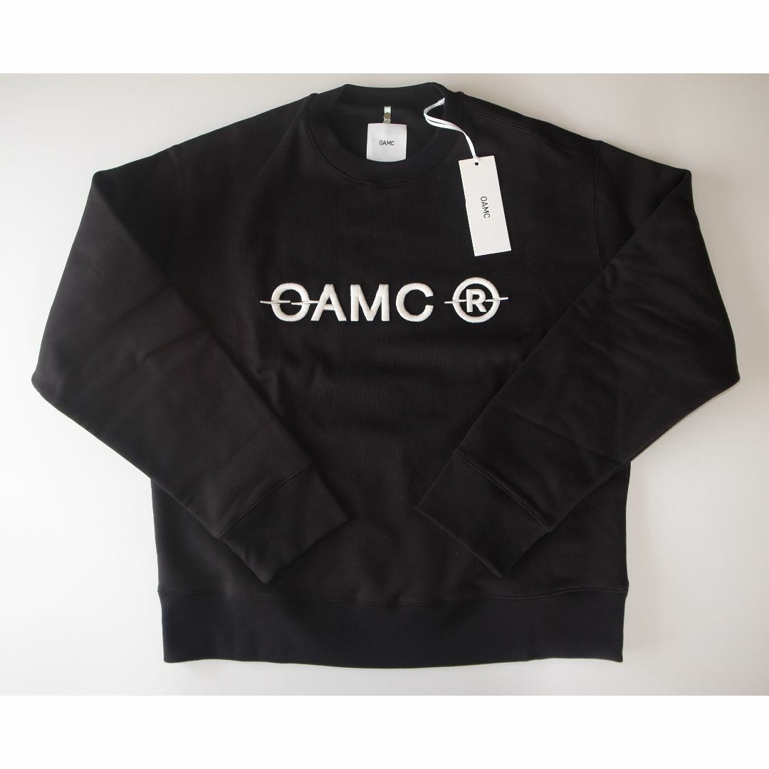 OAMC■SPLATTER CREWNECK スウェット bk ペイント M