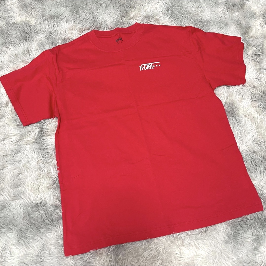 X-girl(エックスガール)のエックスガール STAMP LOGO S/S TEE Tシャツ レディースのトップス(Tシャツ(半袖/袖なし))の商品写真