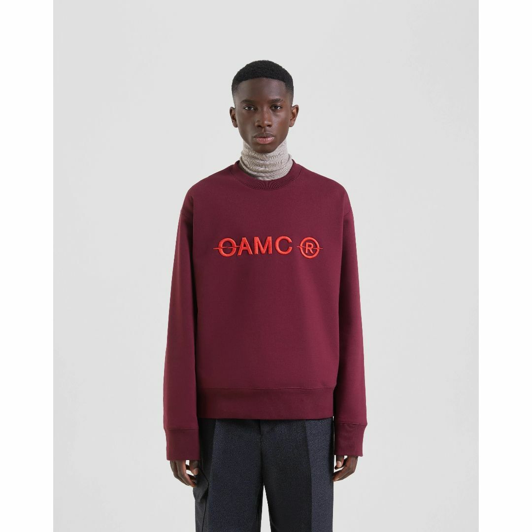 OAMC - OAMC TILT CREWNECK ロゴ クルーネック スウェット M redの通販 OAMC - OAMC TILT CREWNECK ロゴ クルーネック スウェット M redの通販