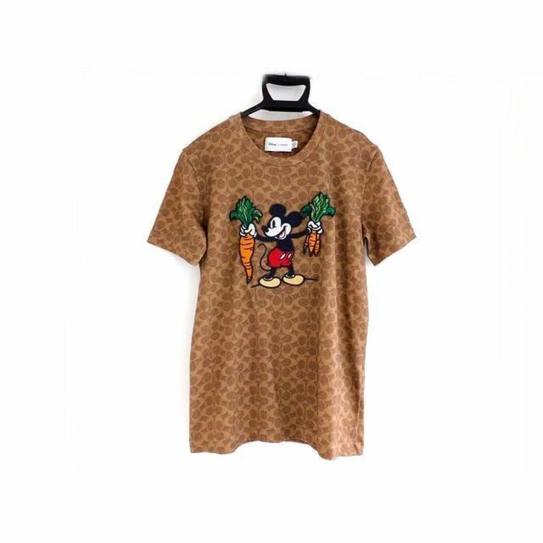 コーチ 半袖 Tシャツ ■ サイズS ディズニー創立100周年限定コレクション ミッキー シグネチャー COACH □5H画像にてご確認下さい