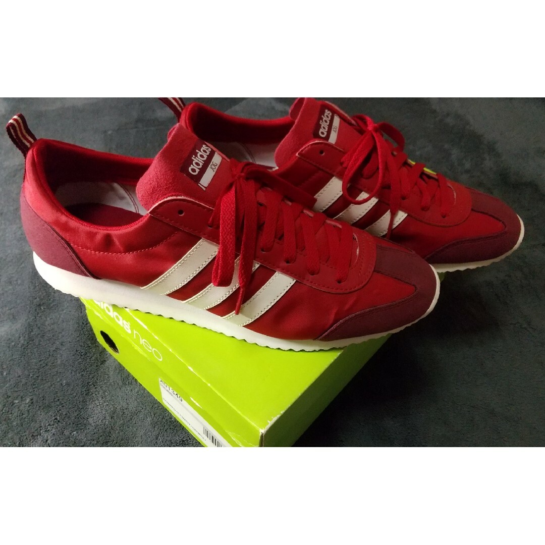 adidas スニーカー VS JOG レッド 27.5cm