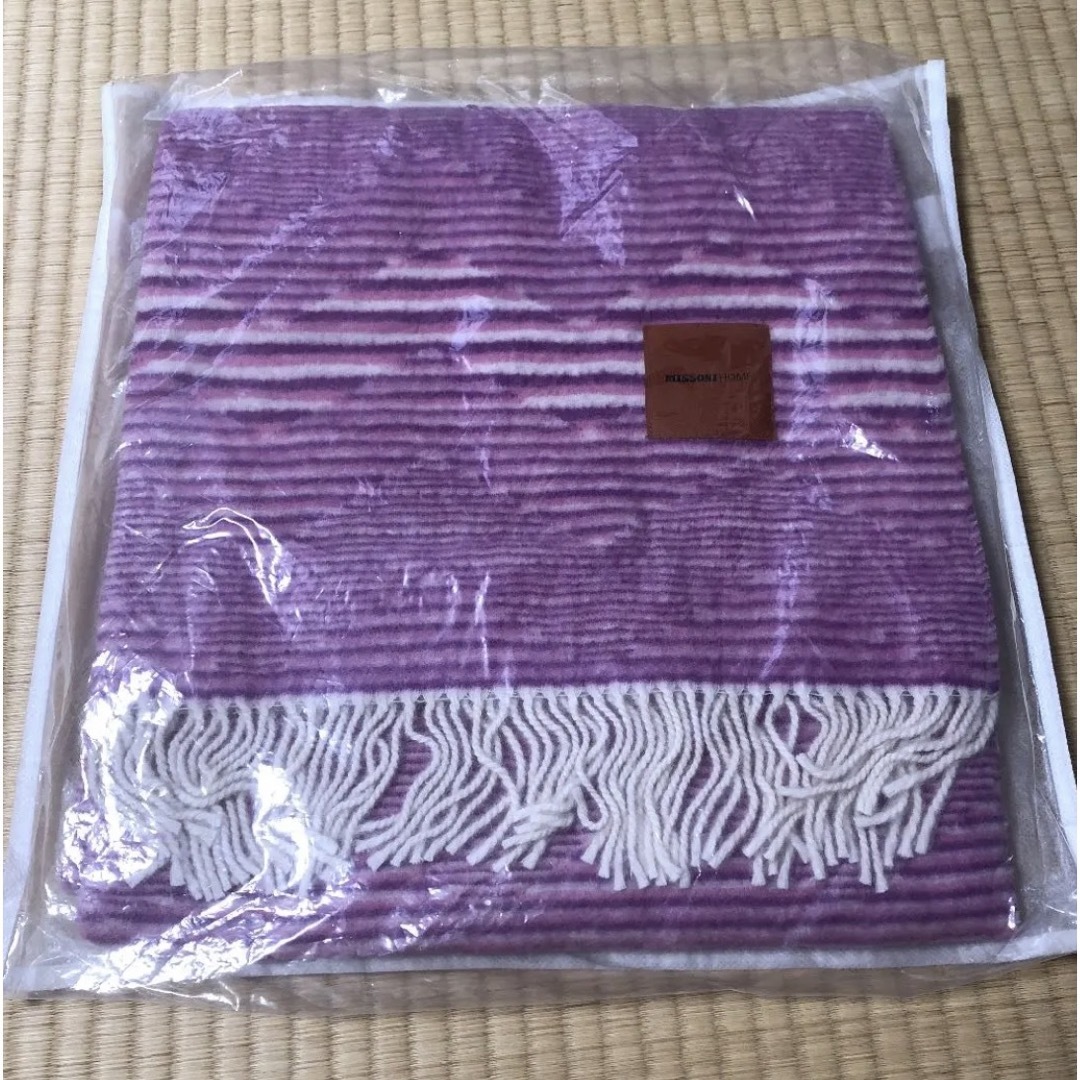 MISSONI(ミッソーニ)の新品 ミッソーニ 西川 ストール ショール ひざ掛け 毛布　ウール100% レディースのファッション小物(マフラー/ショール)の商品写真