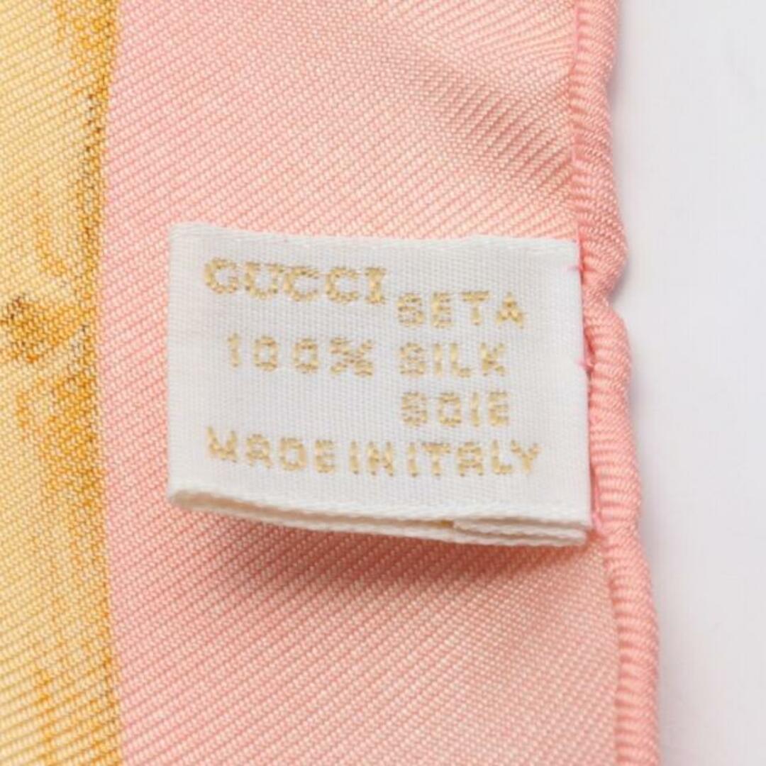 Gucci(グッチ)の スカーフ 花 シルク ピンク マルチカラー レディースのファッション小物(バンダナ/スカーフ)の商品写真