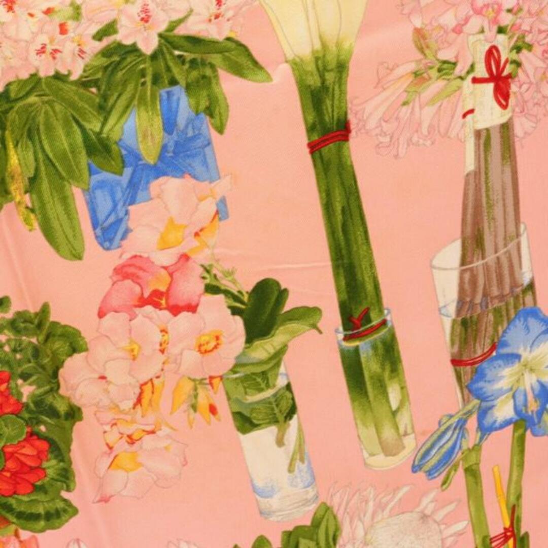 Gucci(グッチ)の スカーフ 花 シルク ピンク マルチカラー レディースのファッション小物(バンダナ/スカーフ)の商品写真