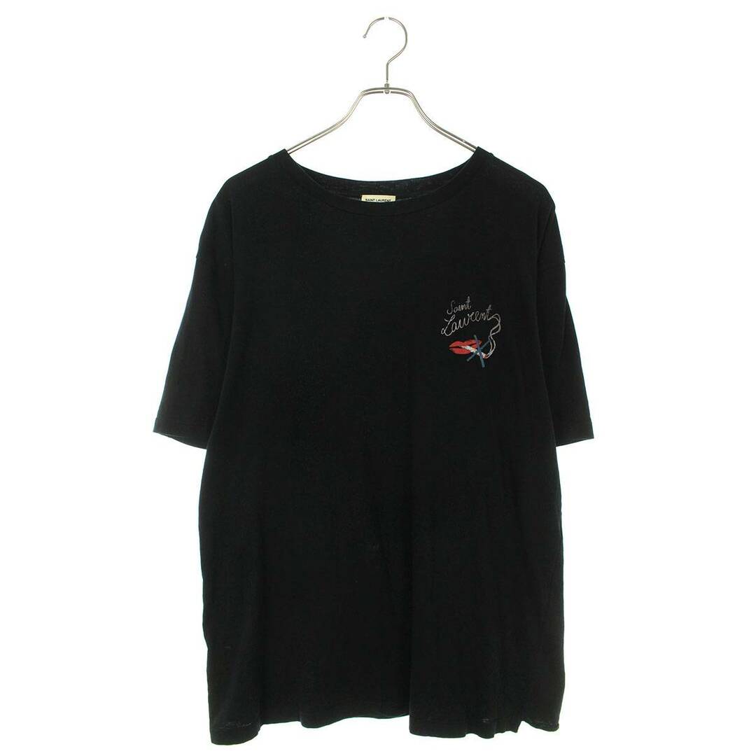 サンローランパリ  482675 YB1IP スモーキングリッププリントTシャツ メンズ M