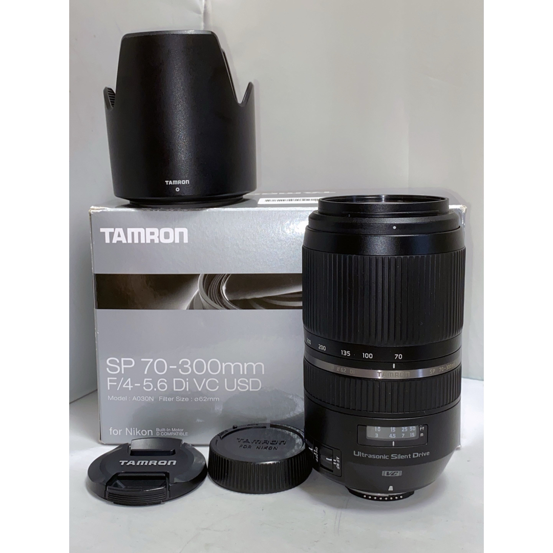 無料配達 TAMRON SP 70-300mm F/4-5.6 Di VC USD ニコン レンズ(ズーム