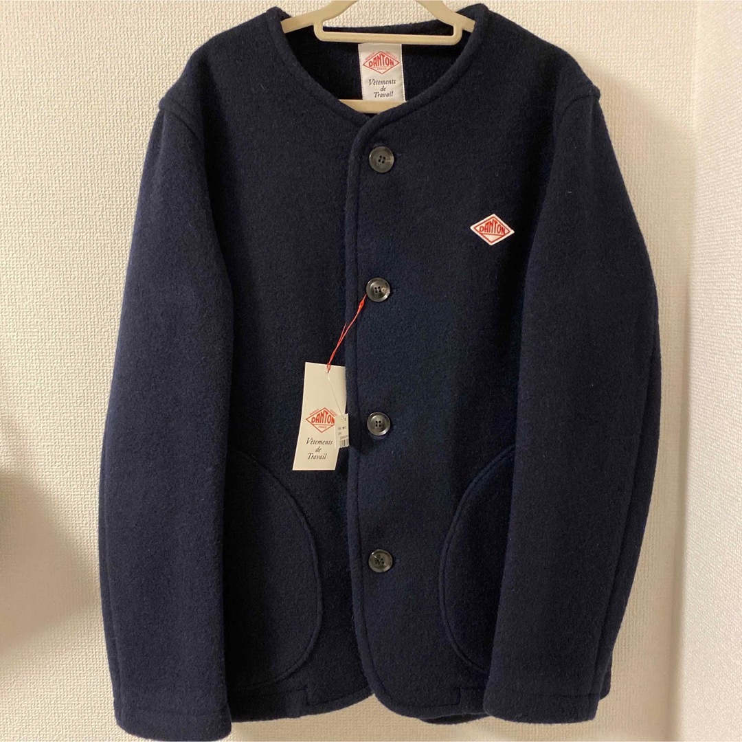 お値下げ！⭐︎美品⭐︎DANTON ウールモッサノーカラーコート34