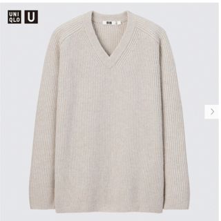 ♥UNIQLO♥ユニクロ ニット/セーター(M)アイボリー/ウール混合