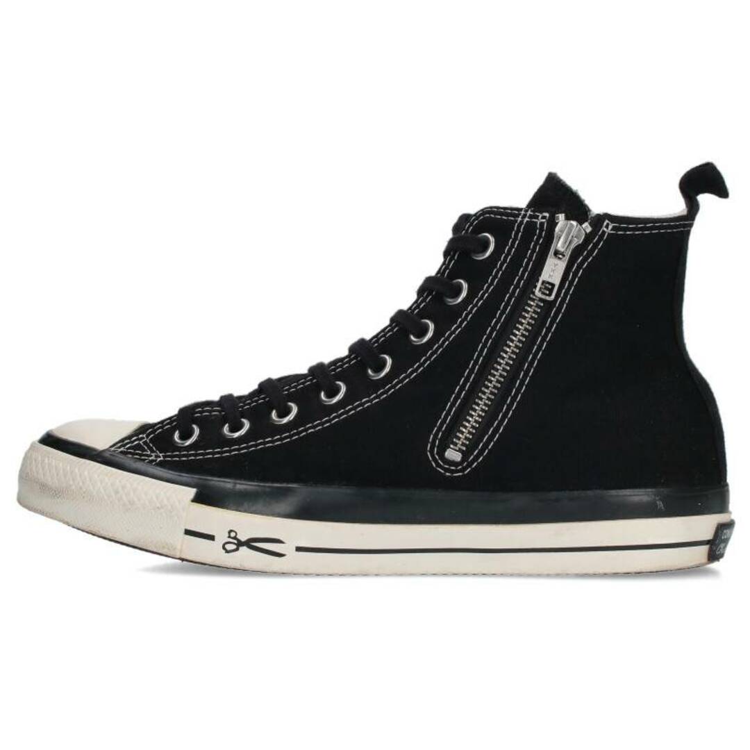 デンハム ×コンバース CONVERSE レオパード切り替えサイドジップハイカットスニーカー メンズ 26.5cm