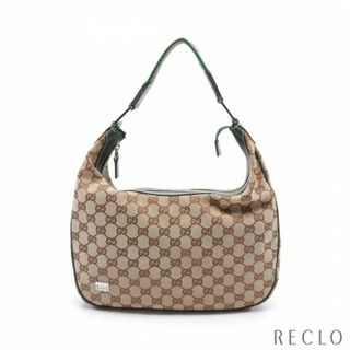 グッチ(Gucci)のホースビット GGキャンバス シェリーライン ワンショルダーバッグ キャンバス レザー ベージュ マルチカラー(ショルダーバッグ)