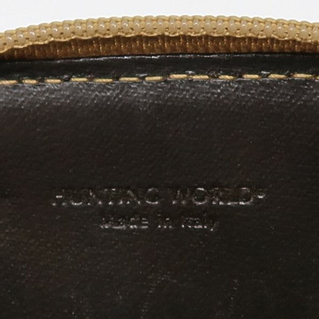 HUNTING WORLD(ハンティングワールド)のハンティングワールド キャンパス レザー コインケース ラウンド 小銭入れ メンズのファッション小物(コインケース/小銭入れ)の商品写真