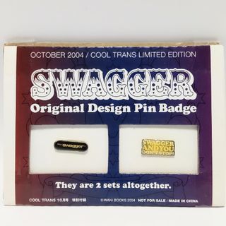 SWAGGER - 新品未使用 スワッガー オリジナルデザイン ピンバッジ 2個セット 付録