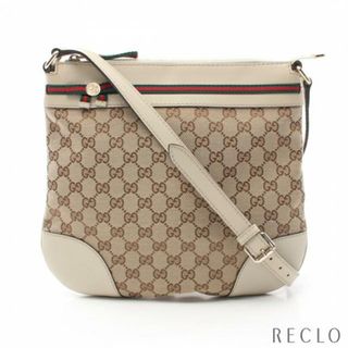 グッチ(Gucci)のメイフェア シェリーライン GGキャンバス ショルダーバッグ キャンバス レザー ベージュ マルチカラー(ショルダーバッグ)