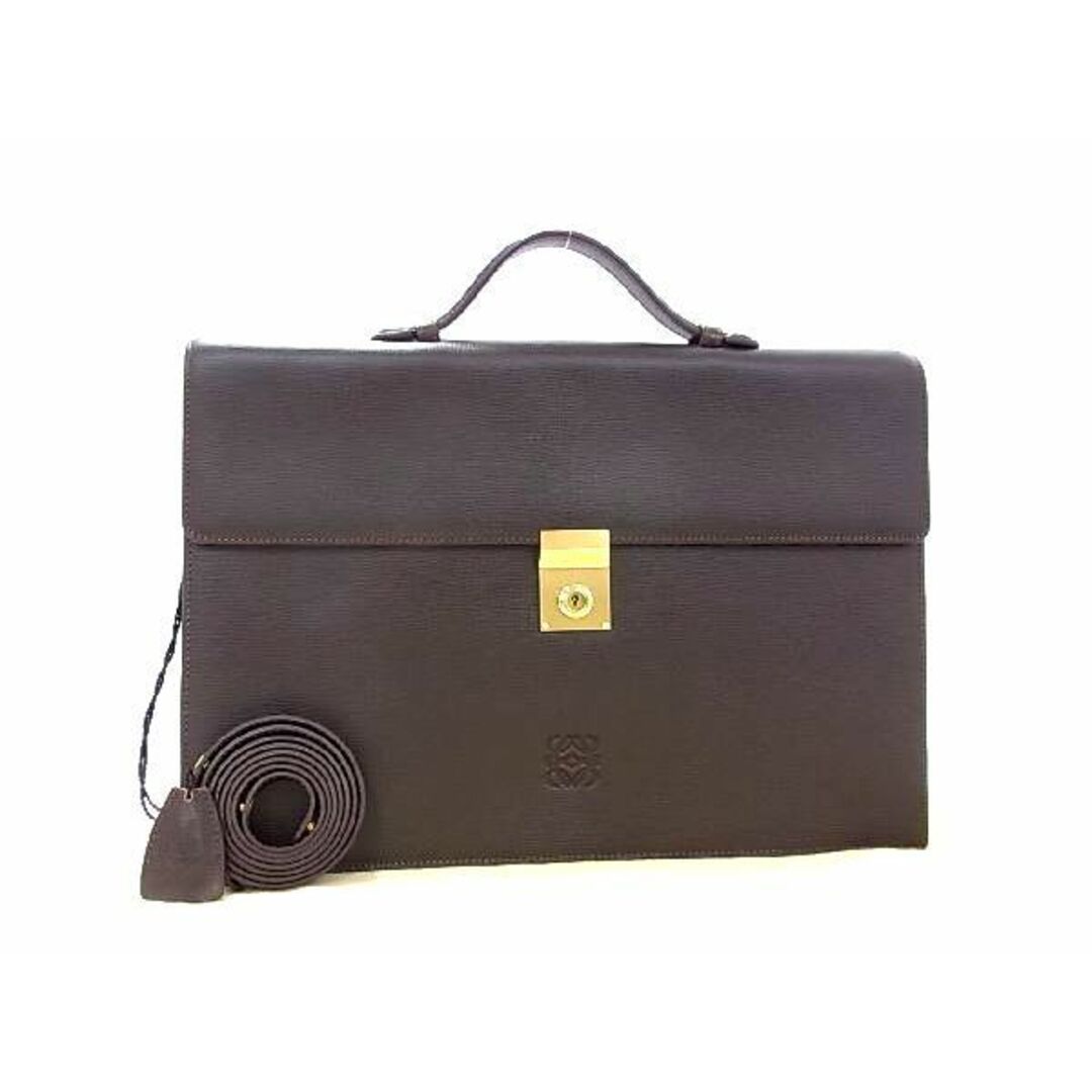 □新品□未使用□ LOEWE ロエベ アナグラム レザー 2WAY ビジネス