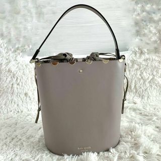 極美品】kate spade ハンドバッグ ショルダー 2way グレージュ-