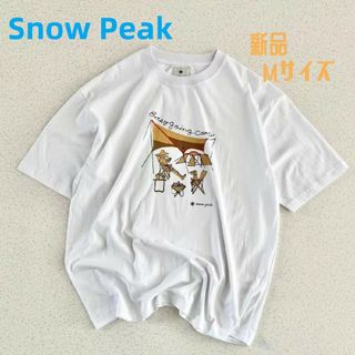 スノーピーク(Snow Peak)の別注 snow peak apparel×DOORS Tシャツ ホワイト M(Tシャツ/カットソー(半袖/袖なし))