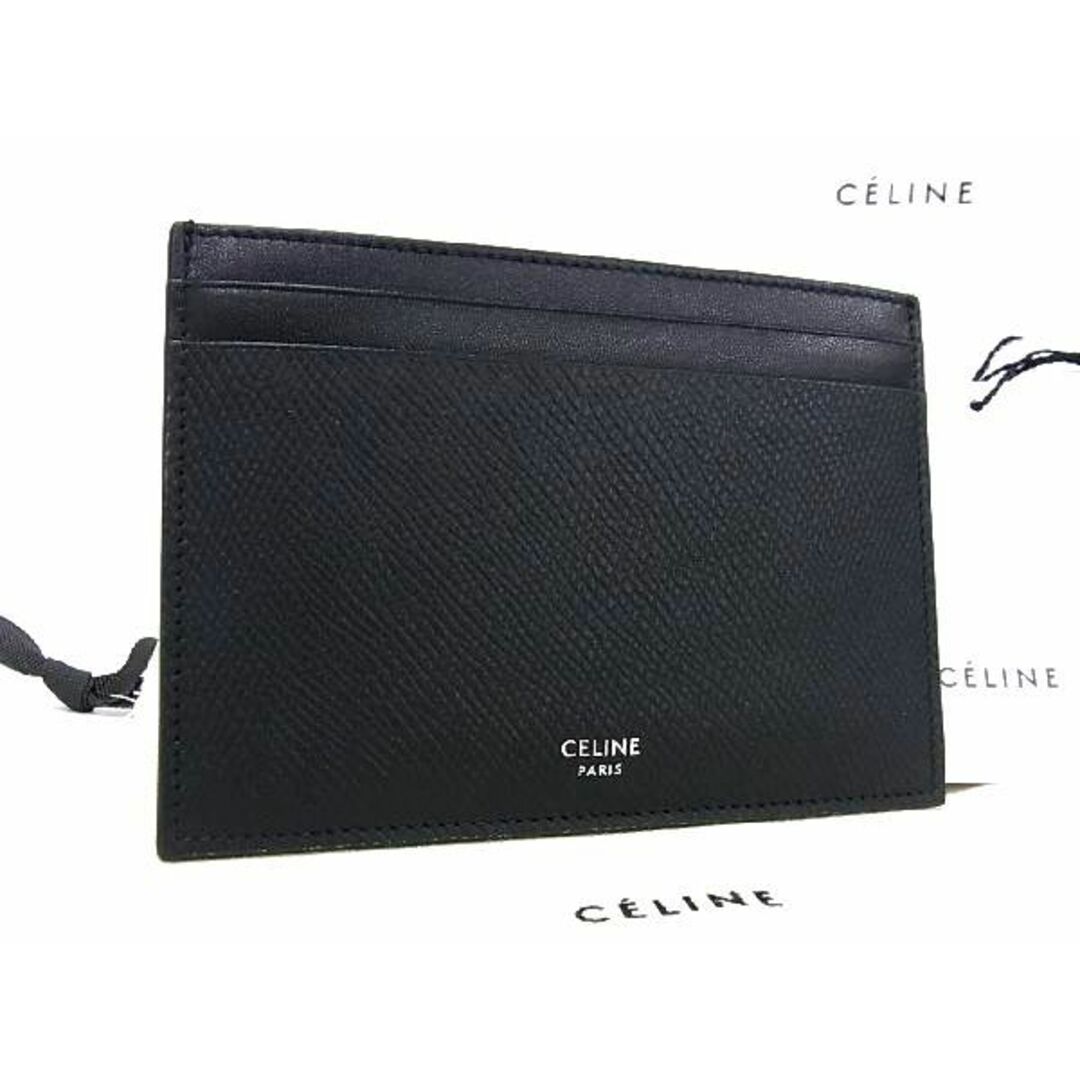 CELINEセリーヌ状態ランク■極美品■ CELINE セリーヌ レザー マルチケース パスケース 小物入れ レディース ブラック系 AR7690