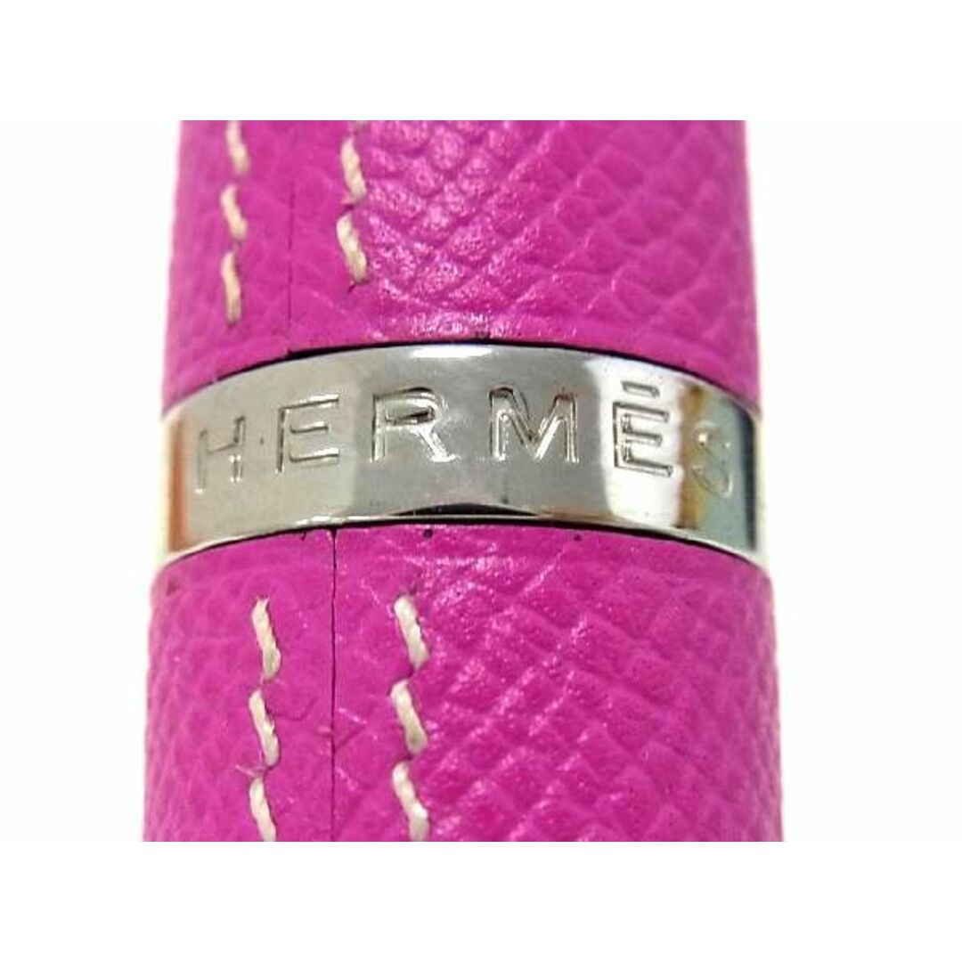■極美品■ HERMES エルメス レフィラブル アトマイザー 香水ケース パフュームケース ピンク系×シルバー系 AR5729