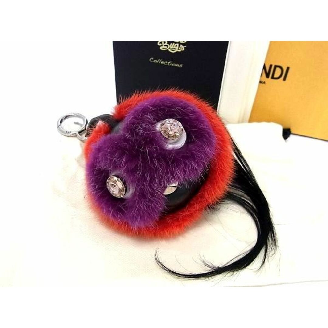 □美品□ FENDI フェンディ バッグバグズ モンスター ファー×レザー ...