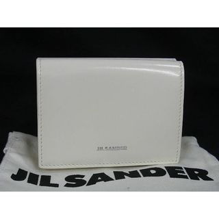 ジルサンダー(Jil Sander)の■新品同様■  JIL SANDER ジルサンダー レザー 三つ折り 財布 ウォレット 札入れ 小銭入れ レディース メンズ ホワイト系 AP8836 (コインケース)