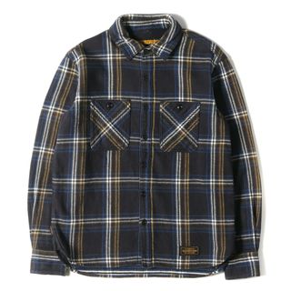 NEIGHBORHOOD ネイバーフッド シャツ サイズ:L 19AW UGG アグ フォト プリント チェック フランネル 長袖 シャツ NHUG. LUMBERS / C-SHIRT. LS ブラウン トップス カジュアルシャツ 長袖 【メンズ】