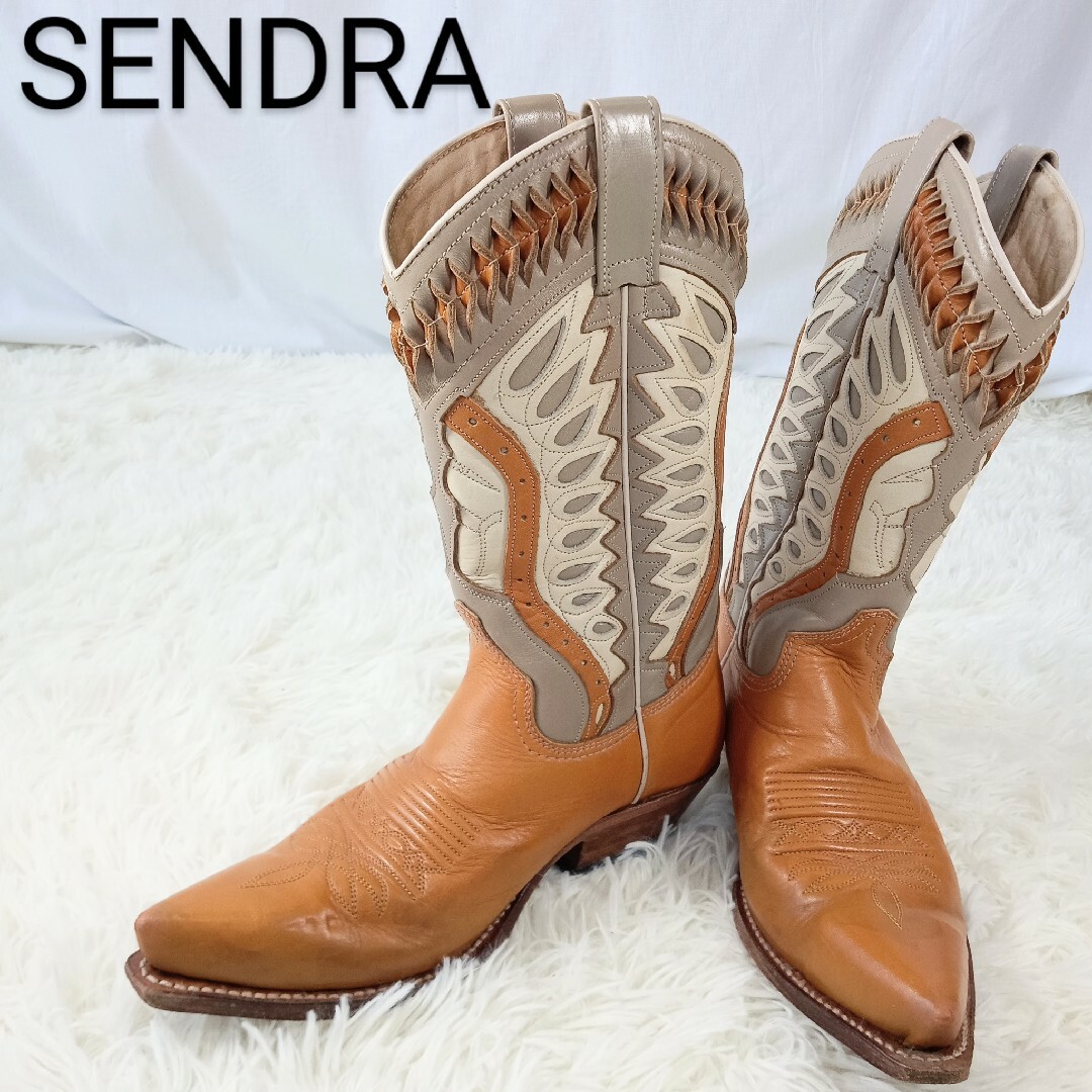 SENDRA センドラ レザー ウエスタン ロングブーツ