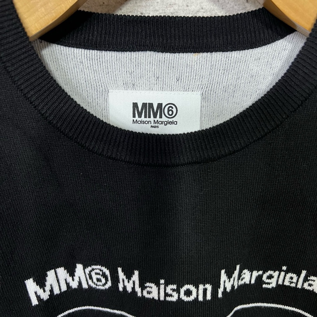 MM6(エムエムシックス)の新品　MM6 メゾンマルジェラ　ニットワンピース　チュニック　ブラック　キッズ レディースのワンピース(ひざ丈ワンピース)の商品写真