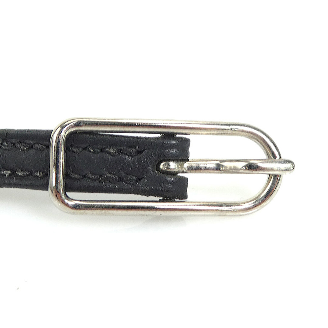 エルメス HERMES ブレスレット レザー/メタル ブラック/シルバー ユニセックス 送料無料 e57007a 5