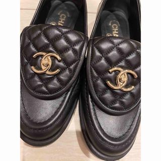 CHANEL シャネル　ローファー　ターンロック38 (24cm)美品