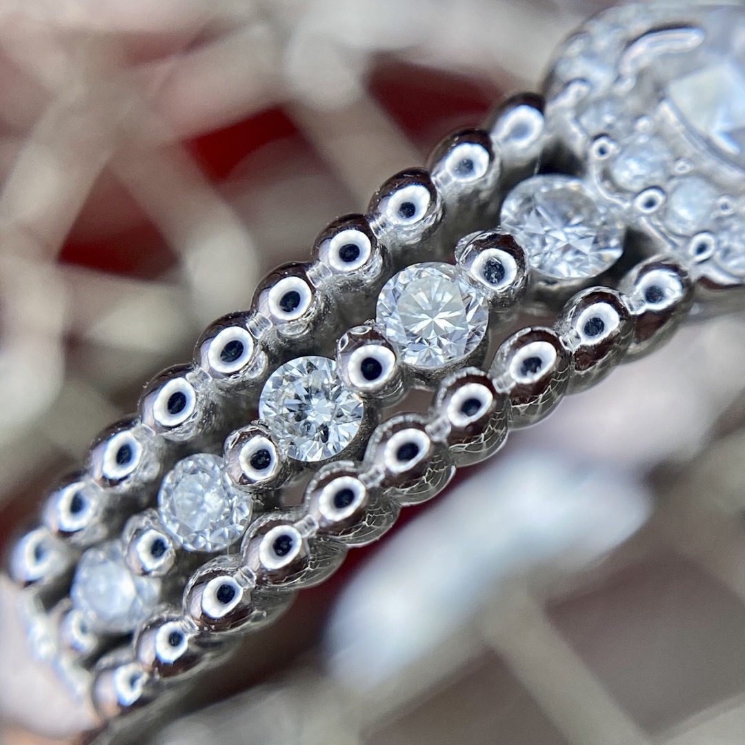 『専用です』天然 ローズカット ダイヤモンド リング 計0.34ct レディースのアクセサリー(リング(指輪))の商品写真