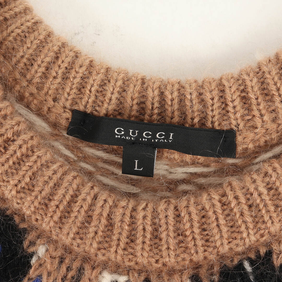 Gucci - GUCCI グッチ ニット サイズ:L ノルディック 柄 モヘア