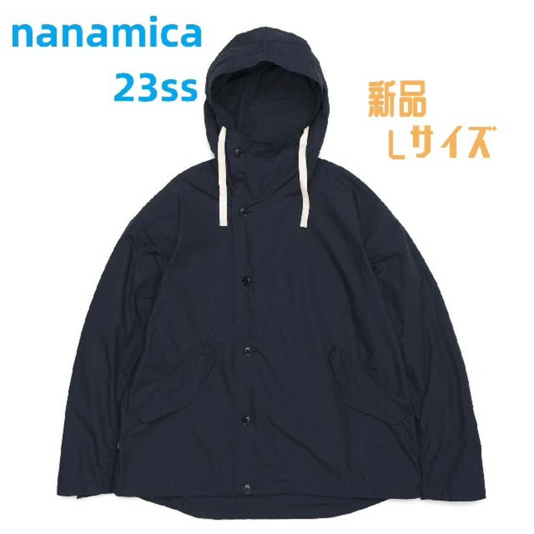 新品 ナナミカ Hooded Jacket ネイビー Lジャケット/アウター