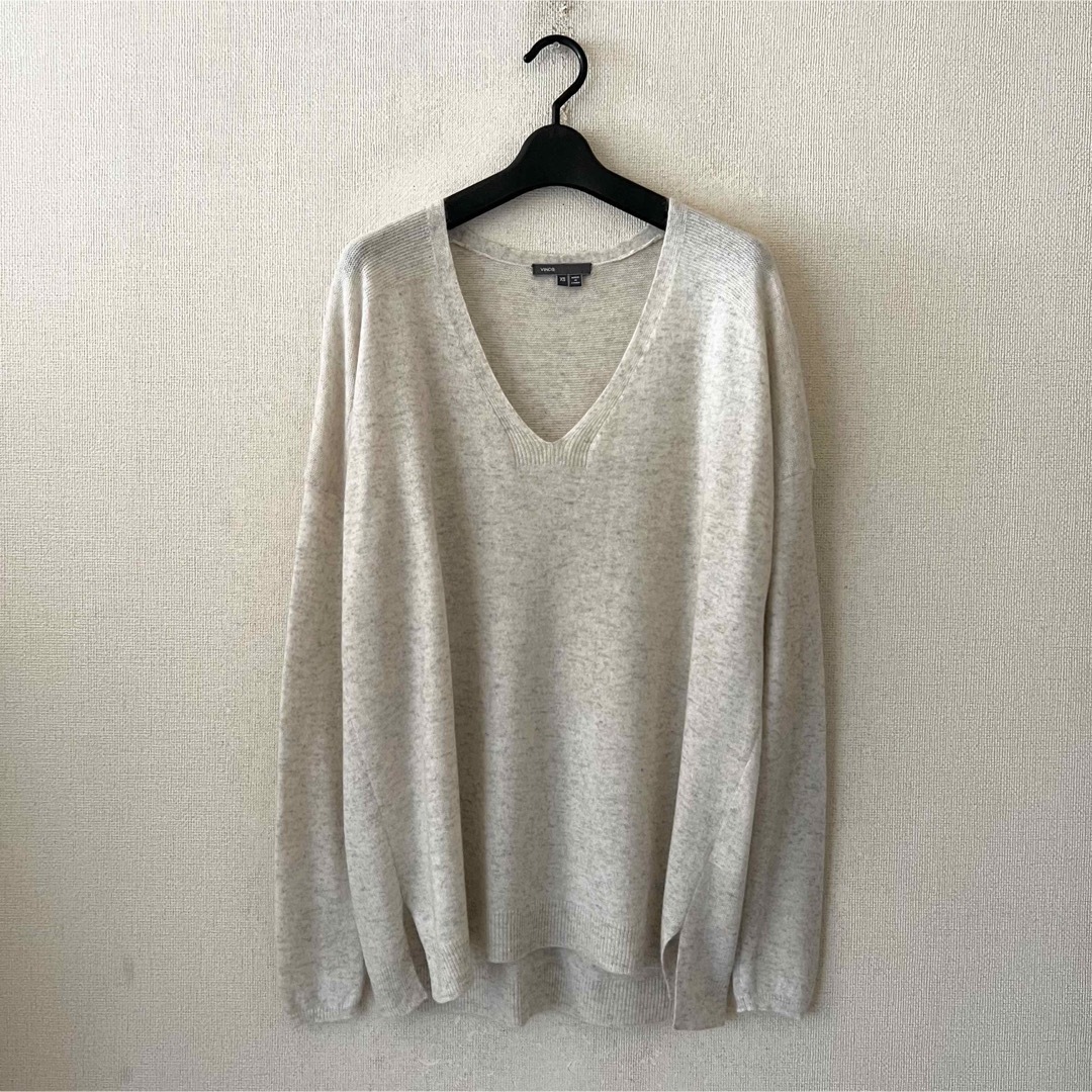 VINCE 長袖セーター カシミヤ100 ライトブラウン レディース S-