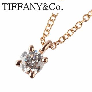 Tiffany & Co. - ティファニー ソリティア ダイヤ ネックレス AU750PG 
