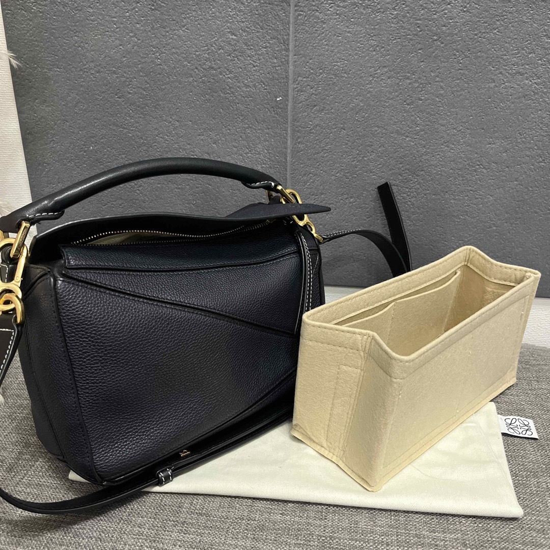 LOEWE - ロエベ loewe パズルバッグ スモール ネイビーブラックの通販
